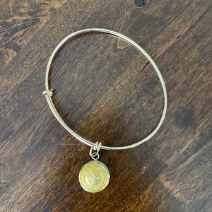 The Citadel gold expandable bangle bracelet